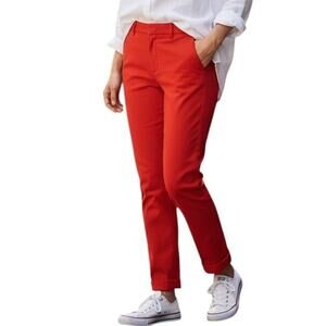 Boden Richmond Pants Trousers Size 6L / 6 Long Bright Coral